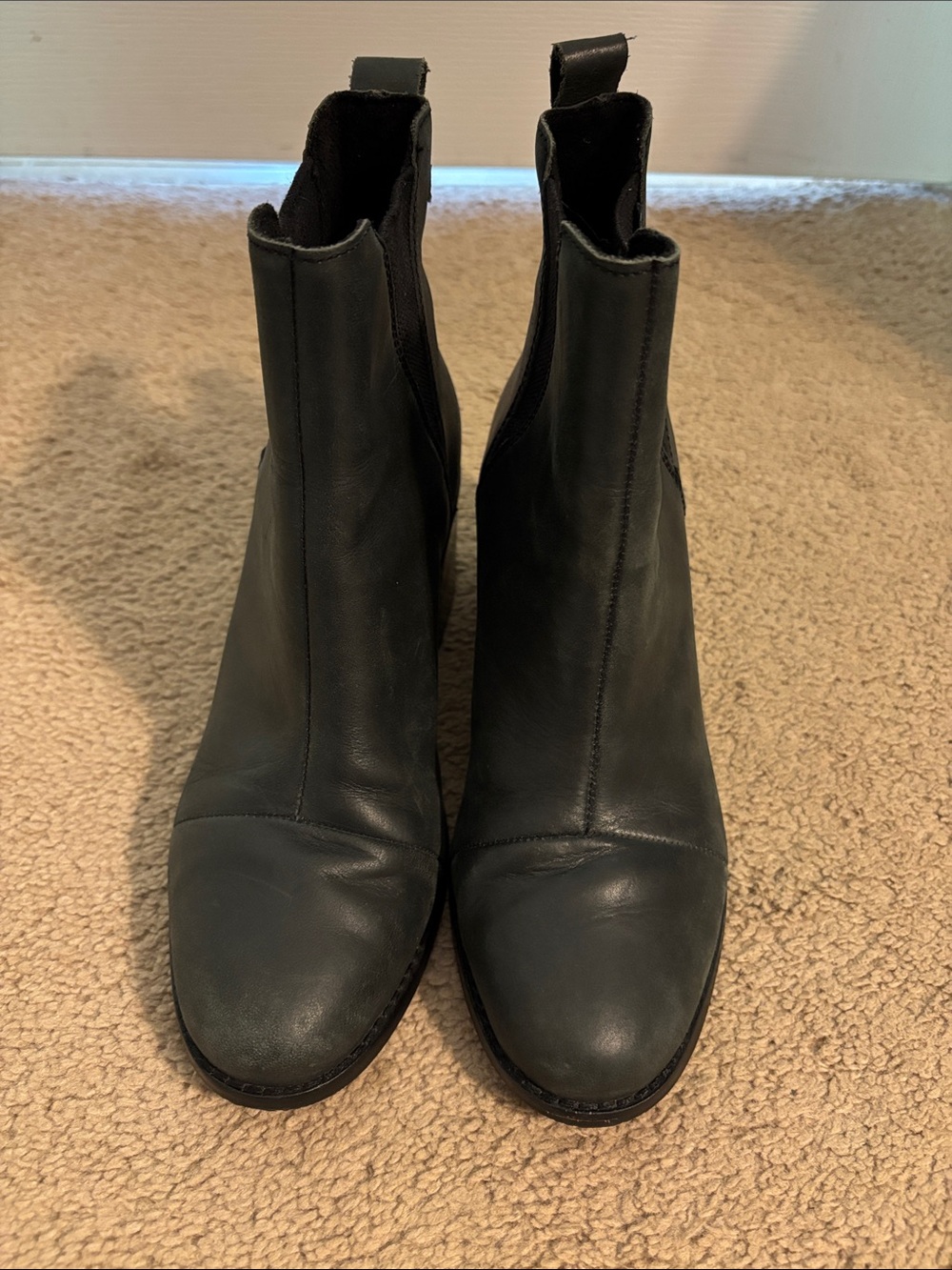 Toms Black Chelsea Ankle Boots